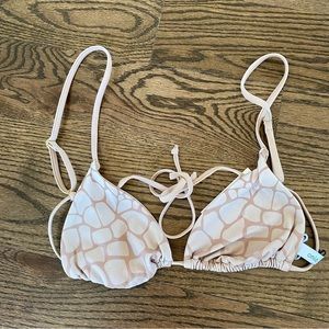Onia Alexa Top in Nude Croc Multicolor, NWT